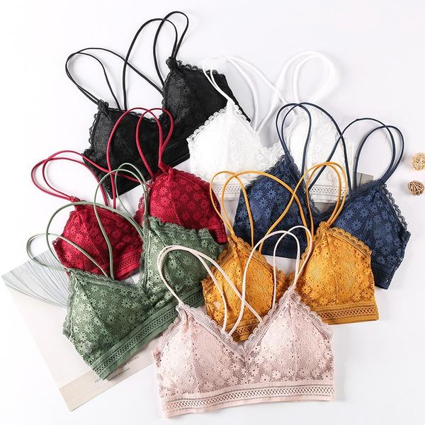 bras summer lace gathering bra stretch beauty back no steel ring wrapped chest solid color padded, Red;black
bras summer lace gathering bra stretch beauty back no steel ring wrapped chest solid color padded, Red;black