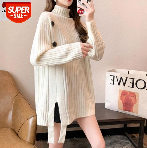 mid-length blouse, irregular knit sweater, lazy wind, high neck, deconstructed wind wide #jn0y, Black;gray
mid-length blouse, irregular knit sweater, lazy wind, high neck, deconstructed wind wide #jn0y, Black;gray