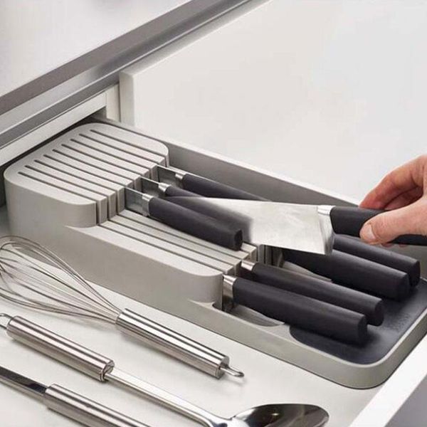 cutlery storage box plastic knife block holder drawer knives fork spoons rack stand cabinet tray kitchen organizer & organization
cutlery storage box plastic knife block holder drawer knives fork spoons rack stand cabinet tray kitchen organizer & organization