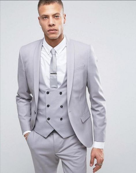 men's suits & blazers custom made groomsmen sier grey groom tuxedos shawl lapel men wedding man bridegroom (jacket + pants vest ti, White;black
men's suits & blazers custom made groomsmen sier grey groom tuxedos shawl lapel men wedding man bridegroom (jacket + pants vest ti, White;black