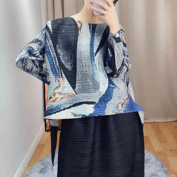 polo changpleat 2021 spring printing loose women t-shirts miyak pleated fashion o-neck long sleeve large size t-shirt tide, White
polo changpleat 2021 spring printing loose women t-shirts miyak pleated fashion o-neck long sleeve large size t-shirt tide, White