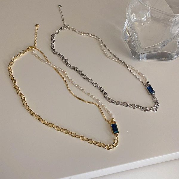 chokers minar retro layered natural freshwater pearl necklace for women asymmetric link chain shiny cz zirconia choker necklaces 2021, Golden;silver
chokers minar retro layered natural freshwater pearl necklace for women asymmetric link chain shiny cz zirconia choker necklaces 2021, Golden;silver