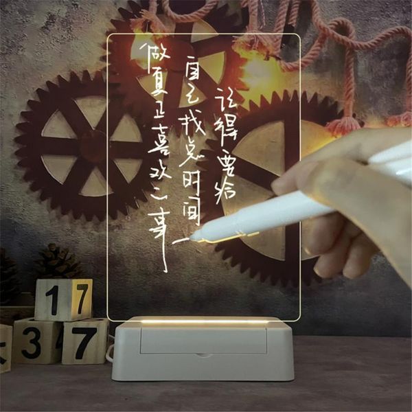 other home decor 3pcs/set diy 10*16cm transparent empty warm night light message board with erasable pen lamp to do list usb luminous po fra
other home decor 3pcs/set diy 10*16cm transparent empty warm night light message board with erasable pen lamp to do list usb luminous po fra