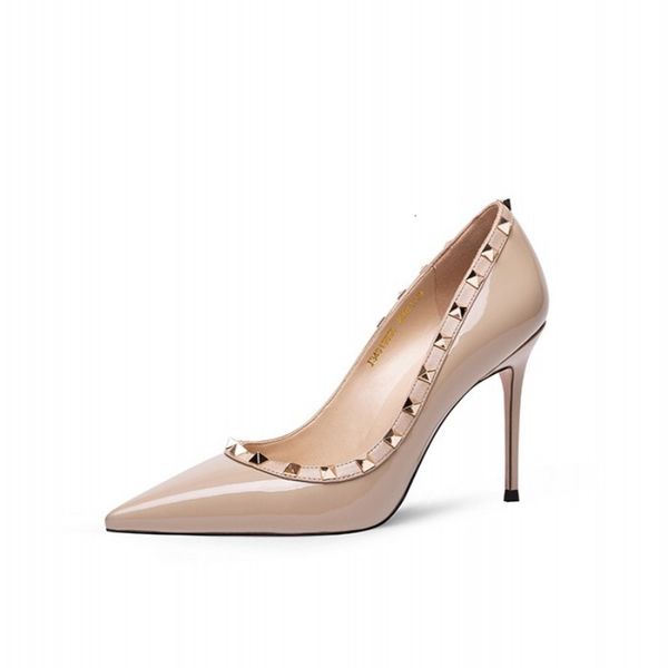 sandals novo design sapatos femininos bombas de couro patente rebite dedo do pé apontado plataforma 8.5cm fino salto alto festa senhoras hm4, Black
sandals novo design sapatos femininos bombas de couro patente rebite dedo do pé apontado plataforma 8.5cm fino salto alto festa senhoras hm4, Black