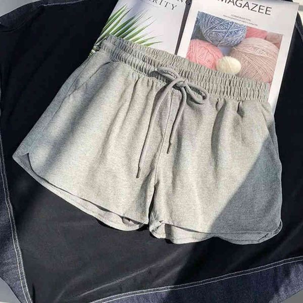 women shorts summer casual solid drawstring shorts high waist loose shorts for girls soft cool female short s-3xl 210426, White;black
women shorts summer casual solid drawstring shorts high waist loose shorts for girls soft cool female short s-3xl 210426, White;black