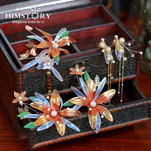 hair clips & barrettes himstory vintage chinese liqud flower wedding hairpins girls bridal handfu stick with earring accessories, Golden;silver
hair clips & barrettes himstory vintage chinese liqud flower wedding hairpins girls bridal handfu stick with earring accessories, Golden;silver