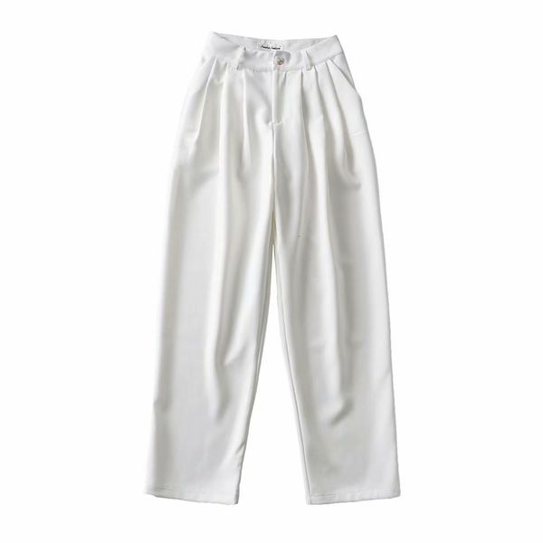 women's pants & capris 2021 spring fashion women solid color casual loose leg-straight pants, Black;white
women's pants & capris 2021 spring fashion women solid color casual loose leg-straight pants, Black;white