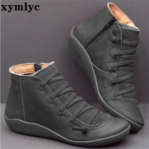 women winter snow boots genuine leather ankle spring flat shoes woman short vintage boots with fur 2020 for women, Black
women winter snow boots genuine leather ankle spring flat shoes woman short vintage boots with fur 2020 for women, Black