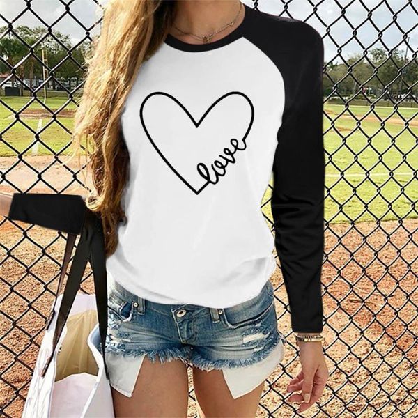 women's t-shirt heart-shaped tshirt women casual long sleeve o neck poleras mujer t-shirts 2021 black white patchwork shirt camiseta f
women's t-shirt heart-shaped tshirt women casual long sleeve o neck poleras mujer t-shirts 2021 black white patchwork shirt camiseta f