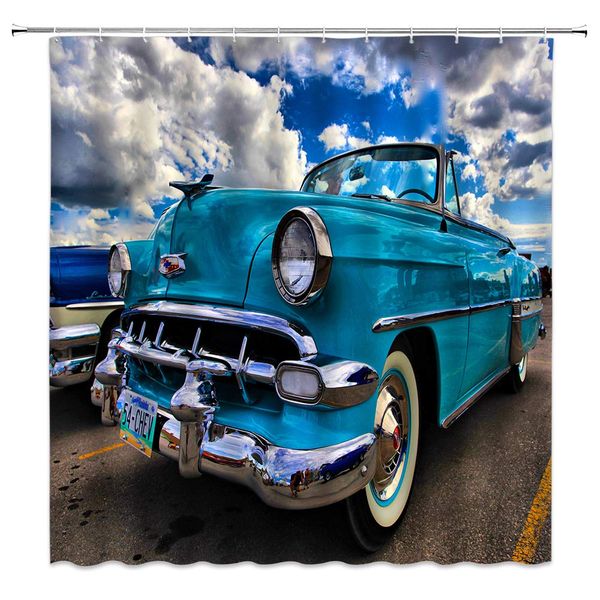 antique car shower curtain decor retro old auto collector road cloud sky turquoise blue fabric bath curtains bathroom
antique car shower curtain decor retro old auto collector road cloud sky turquoise blue fabric bath curtains bathroom