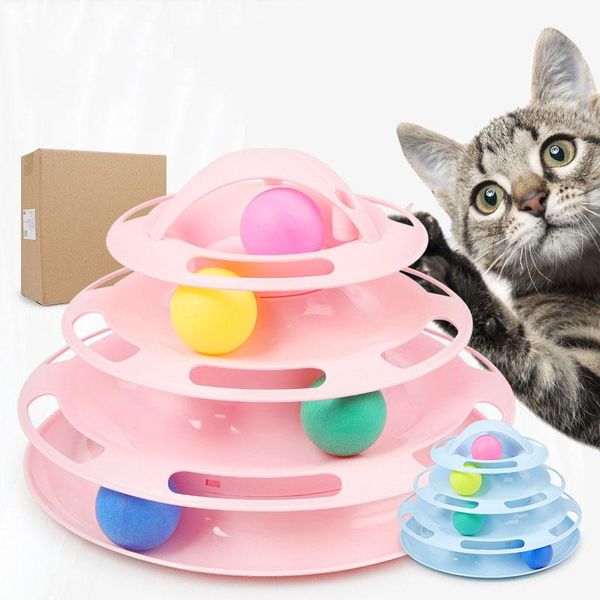 cat toys four layers tower of tracks toy interactive fun kitty charmer for play and exercise kittens
cat toys four layers tower of tracks toy interactive fun kitty charmer for play and exercise kittens