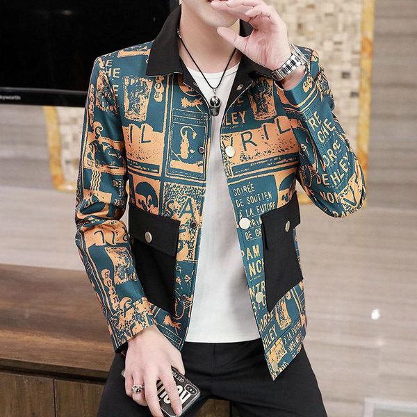 jacket men's spring coat trendy unique square collar youth handsome clothes non-mainstream jackets, Black;brown
jacket men's spring coat trendy unique square collar youth handsome clothes non-mainstream jackets, Black;brown