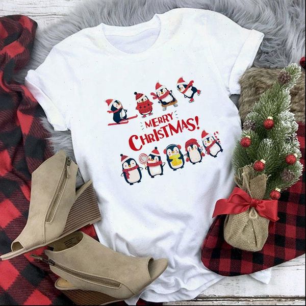 casual short sleeve tee women funny penguin animals print merry christmas for men girls clothes, White
casual short sleeve tee women funny penguin animals print merry christmas for men girls clothes, White