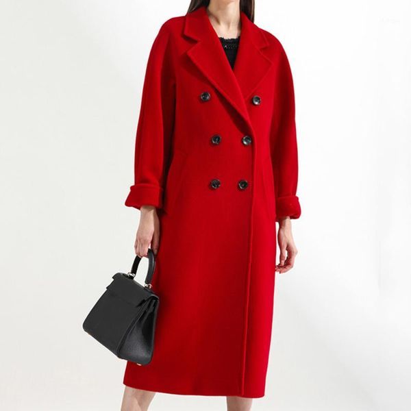 women's wool & blends winter beige elegant coat women korean fashion black long coats basic minimalist woolen overcoat warmness oversiz
women's wool & blends winter beige elegant coat women korean fashion black long coats basic minimalist woolen overcoat warmness oversiz