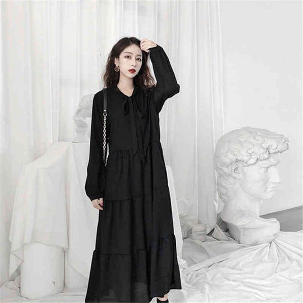 casual dresses chiffon french bellflower skirt female autumn loose retro hepburn gentle women party black l8b8, Black;gray
casual dresses chiffon french bellflower skirt female autumn loose retro hepburn gentle women party black l8b8, Black;gray