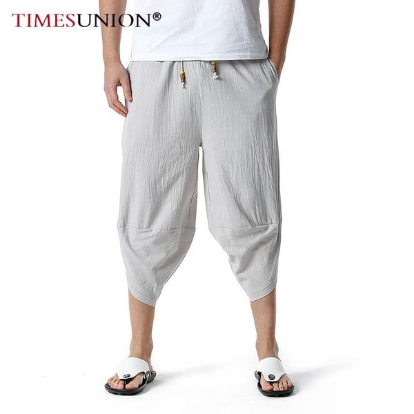 men's harem capri pants, wide leg mens capris, summer linen pants 0319-4, Black
men's harem capri pants, wide leg mens capris, summer linen pants 0319-4, Black