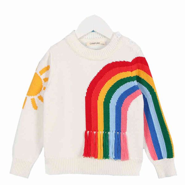 baby girls sweaters brand kids autumn knitted pullover sweater cotton tassels rainbow clothes 210429, Blue
baby girls sweaters brand kids autumn knitted pullover sweater cotton tassels rainbow clothes 210429, Blue