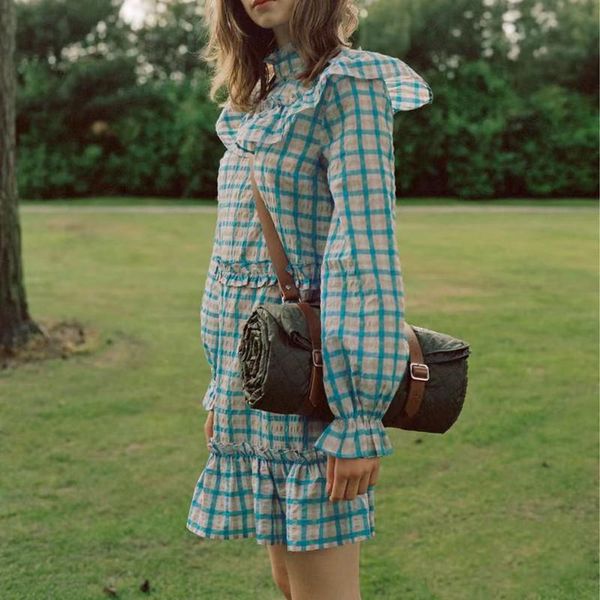 casual dresses women plaid turtleneck long sleeve dress 2021 early autumn ladies puff sleece sweet holiday ruffles short robe, Black;gray
casual dresses women plaid turtleneck long sleeve dress 2021 early autumn ladies puff sleece sweet holiday ruffles short robe, Black;gray