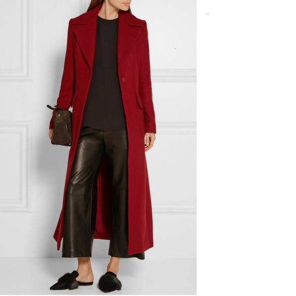 women's wool & blends manteau femme autumn winter women red woolen simple maxi long coat classic slim overcoat abrigos mujer gv6b, Black
women's wool & blends manteau femme autumn winter women red woolen simple maxi long coat classic slim overcoat abrigos mujer gv6b, Black