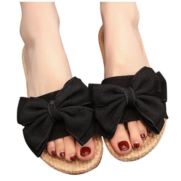 slippers women's ladies round toe bowknot flat causal slipper shoes beach flip flops women flops#g20, Black
slippers women's ladies round toe bowknot flat causal slipper shoes beach flip flops women flops#g20, Black