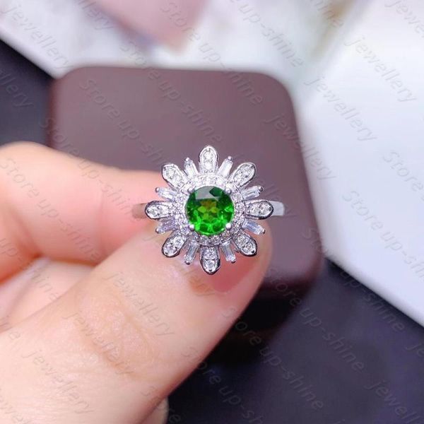 cluster rings natural diopside ring 925 silver women's fresh and cute style sweet, Golden;silver
cluster rings natural diopside ring 925 silver women's fresh and cute style sweet, Golden;silver