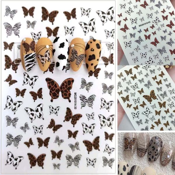 stickers & decals 3d nail art bohemia style leopard butterfly print nails decal for decorations design manicure, Black
stickers & decals 3d nail art bohemia style leopard butterfly print nails decal for decorations design manicure, Black
