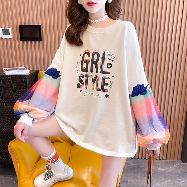 sweater thin women's clothing 2021 autumn korean version letter printing student round neck long sleeve coat, Black
sweater thin women's clothing 2021 autumn korean version letter printing student round neck long sleeve coat, Black