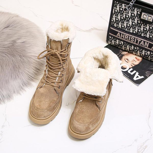 boots women suede leather flat platform mid-calf ladies shoes fashion winter plush fur warm plus size 35-40, Black
boots women suede leather flat platform mid-calf ladies shoes fashion winter plush fur warm plus size 35-40, Black