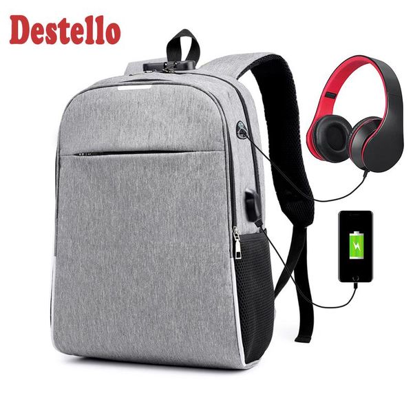 backpack fashion large capacity men 15.6 inch lapleisure anti theft business travel bag male usb charging schoolbag
backpack fashion large capacity men 15.6 inch lapleisure anti theft business travel bag male usb charging schoolbag