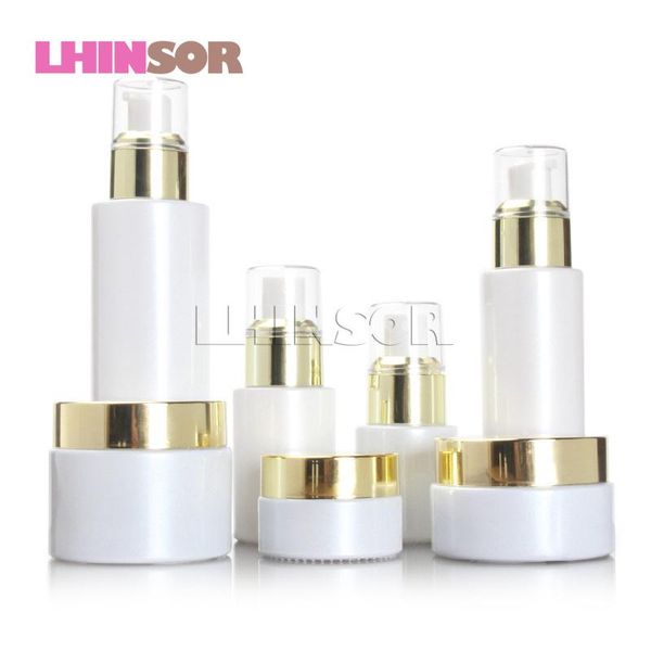 storage bottles & jars 5pcs/lot simple pearl white glass gold cover spray lotion press pump cream high-grade cosmetic packaging containers
storage bottles & jars 5pcs/lot simple pearl white glass gold cover spray lotion press pump cream high-grade cosmetic packaging containers