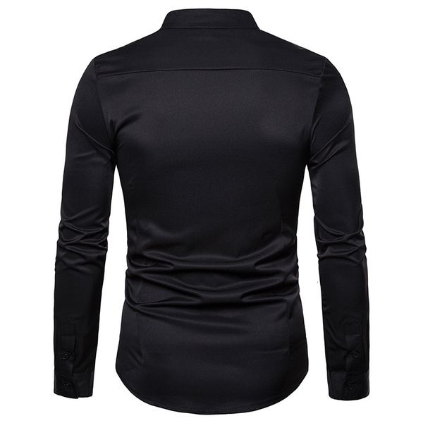 men's casual shirts spring floral men dress long sleeve royal court henry collar shirt embroidery solid business camisa masculina1 fhrc, White;black
men's casual shirts spring floral men dress long sleeve royal court henry collar shirt embroidery solid business camisa masculina1 fhrc, White;black