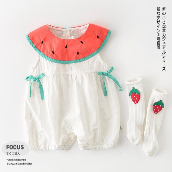 jumpsuits baby 2021 summer cute watermelon cool sleeveless girl cotton covered button born clothes, Blue
jumpsuits baby 2021 summer cute watermelon cool sleeveless girl cotton covered button born clothes, Blue