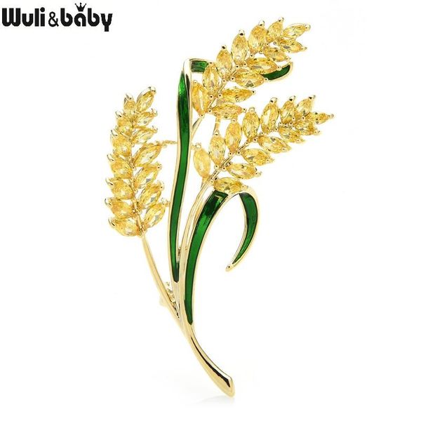 pins, brooches wuli&baby luxury wheat enamel leaves cubic zirconia lucky flower party office for w, Gray
pins, brooches wuli&baby luxury wheat enamel leaves cubic zirconia lucky flower party office for w, Gray