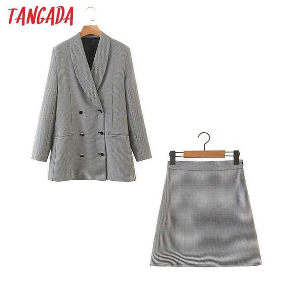 tangada autumn winter women plaid thick skirt suit 2 piece set female jacket ladies blazer skirt sets womens outfits 8h17 210609, White
tangada autumn winter women plaid thick skirt suit 2 piece set female jacket ladies blazer skirt sets womens outfits 8h17 210609, White