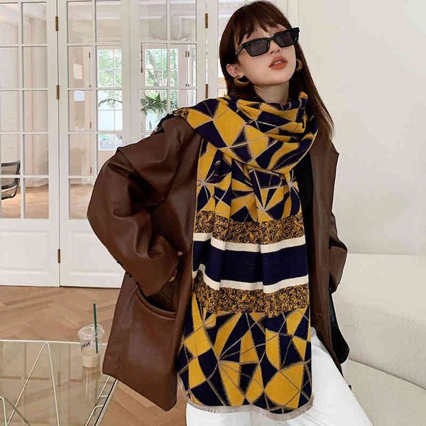 70% off design 2021 new imitation cashmere scarf women's autumn and korean version long net red student lattice shawl dual-purpose bib, Blue;gray
70% off design 2021 new imitation cashmere scarf women's autumn and korean version long net red student lattice shawl dual-purpose bib, Blue;gray
