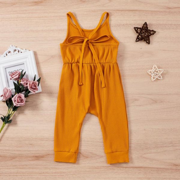 jumpsuits 0-4y summer lovely baby girls solid strap sleeveless backless lace up rompers, Blue
jumpsuits 0-4y summer lovely baby girls solid strap sleeveless backless lace up rompers, Blue