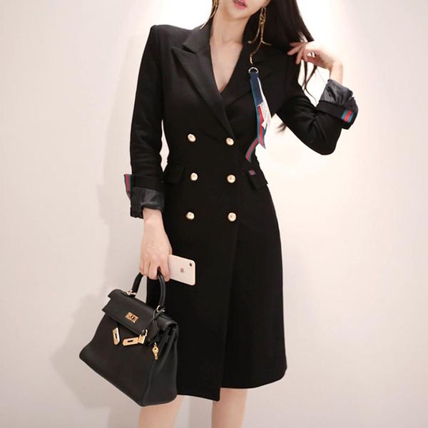 women's suits & blazers 2021 autumn winter suit women blazeras and jackets full double-breasted long black notched coat office lady bla, White;black
women's suits & blazers 2021 autumn winter suit women blazeras and jackets full double-breasted long black notched coat office lady bla, White;black