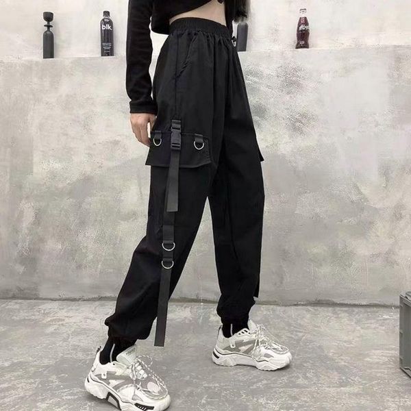 women's pants & capris women's 2022 women big pockets cargo high waist baggy tactical trouser loose streetwear hip hop joggers, Black;white
women's pants & capris women's 2022 women big pockets cargo high waist baggy tactical trouser loose streetwear hip hop joggers, Black;white