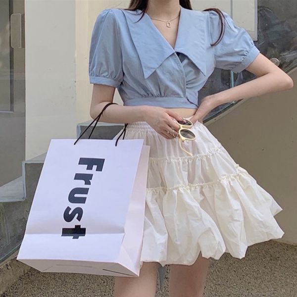 two piece dress korean sweet chic set women lace-up crop + high waist a-line skirt suits summer short shirt blouse 2pcs sets 0, White
two piece dress korean sweet chic set women lace-up crop + high waist a-line skirt suits summer short shirt blouse 2pcs sets 0, White
