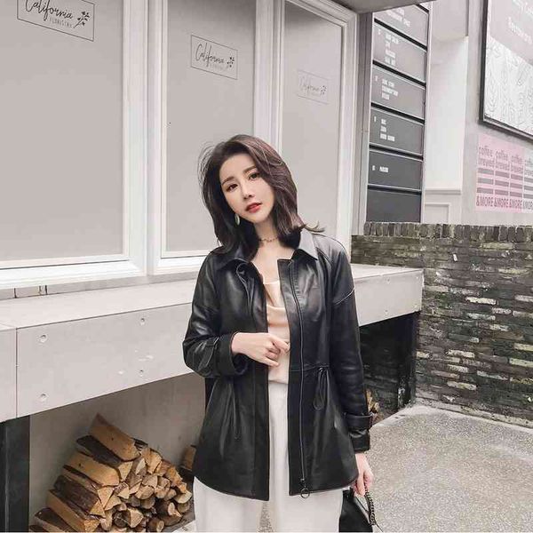 jackets european style real women coats sheepskin genuine leather short windcoat full sleeve loose overcoat, Black;brown
jackets european style real women coats sheepskin genuine leather short windcoat full sleeve loose overcoat, Black;brown