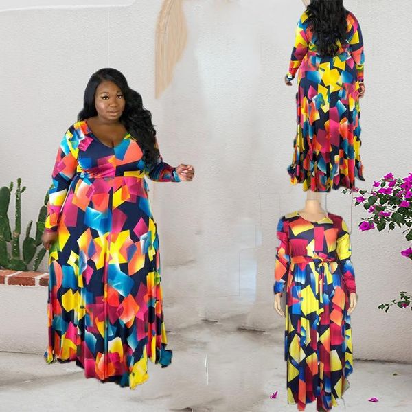 casual dresses 2021 african women's autumn/winter large costume full sleeve v-neck xl-waist temperament robe africain, Black;gray
casual dresses 2021 african women's autumn/winter large costume full sleeve v-neck xl-waist temperament robe africain, Black;gray