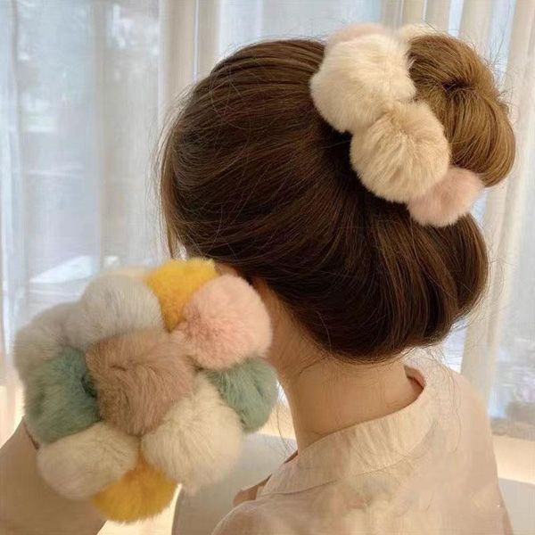hair accessories ins ring plush large intestine two-color ball gum rope cute scrunchies ponytail holder, Slivery;white
hair accessories ins ring plush large intestine two-color ball gum rope cute scrunchies ponytail holder, Slivery;white