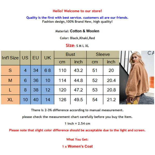 women's winter teddy bear pocket ffy coat fashion fleece fur jacket outerwear ladies warm selling, Black
women's winter teddy bear pocket ffy coat fashion fleece fur jacket outerwear ladies warm selling, Black