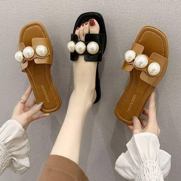 slippers fashion summer beach party dresses shoes fulgurant pearl sandals thin belt roman flat women flip flops casual, Black
slippers fashion summer beach party dresses shoes fulgurant pearl sandals thin belt roman flat women flip flops casual, Black