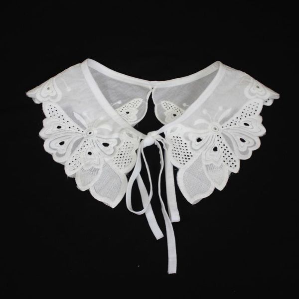 bow ties white cotton lace fake collar doll false decorative floral embroidery detachable collars women clothes accessories, Black;gray
bow ties white cotton lace fake collar doll false decorative floral embroidery detachable collars women clothes accessories, Black;gray