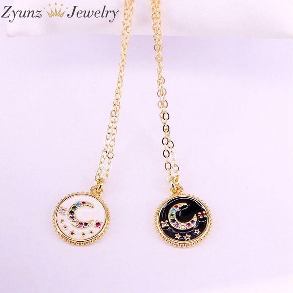 pendant necklaces 10pcs, fashion golden jewelry enamel necklace crystal moon charm for women, Silver
pendant necklaces 10pcs, fashion golden jewelry enamel necklace crystal moon charm for women, Silver