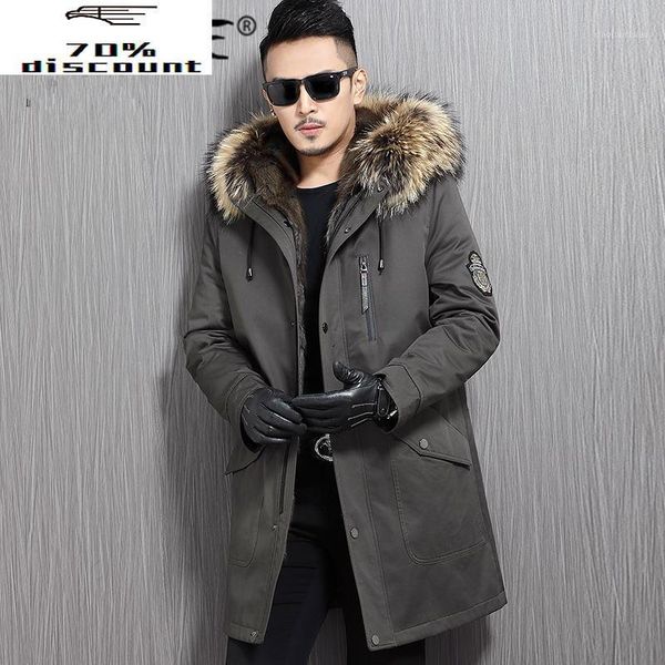 men's leather & faux real fur parka coat winter jacket mens mink liner raccoon collar plus size parkas 08-h28-900 yy320, Black
men's leather & faux real fur parka coat winter jacket mens mink liner raccoon collar plus size parkas 08-h28-900 yy320, Black