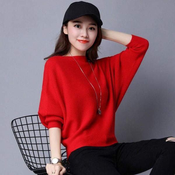 women's sweaters 2021 sweater spring long sleeve pullover solid color bat shirt female loose casual winter 3xl p892, White;black
women's sweaters 2021 sweater spring long sleeve pullover solid color bat shirt female loose casual winter 3xl p892, White;black