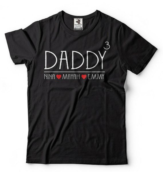 custom name mens t-shirt customizable fathers day gift daddy shirt, White;black