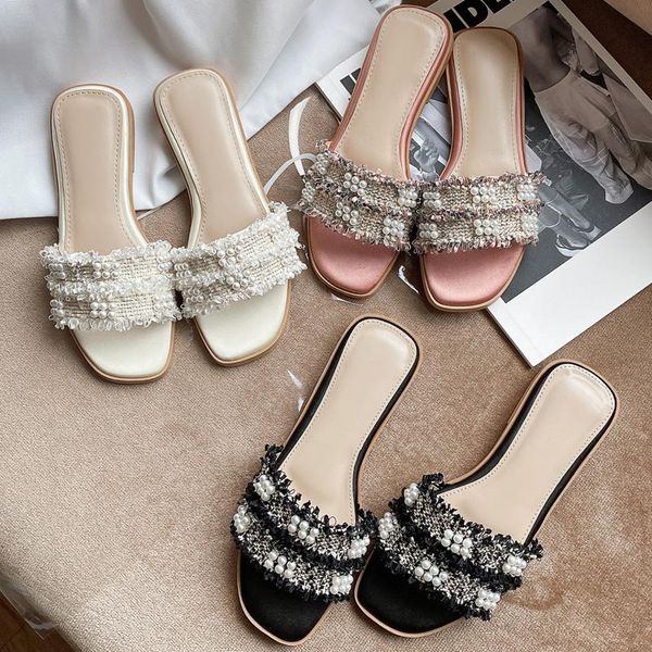 slippers summer woman shoes beach women plus size flip flops 2021 open toe pearls flat casual ladies slides large 34-43, Black
slippers summer woman shoes beach women plus size flip flops 2021 open toe pearls flat casual ladies slides large 34-43, Black